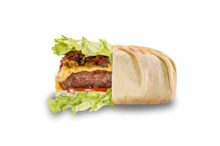 Мексиканский бургер в тортилье