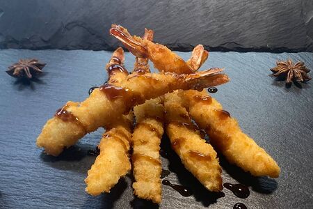 Креветки темпура