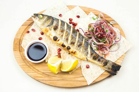 Сибас на пару