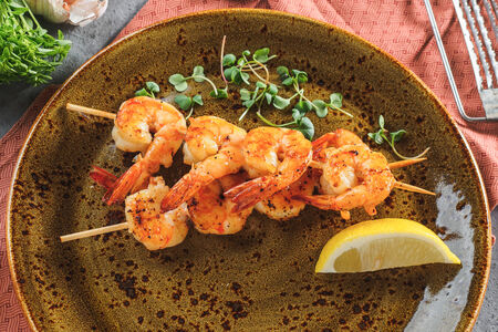 Креветки гриль