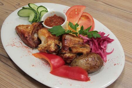 Шашлык из куриных крыльев