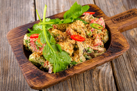 Салат Овощной в соусе баже