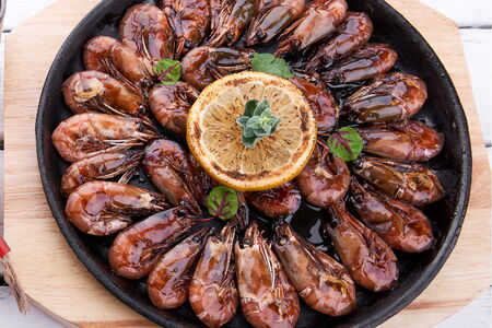 Креветки в соевом соусе