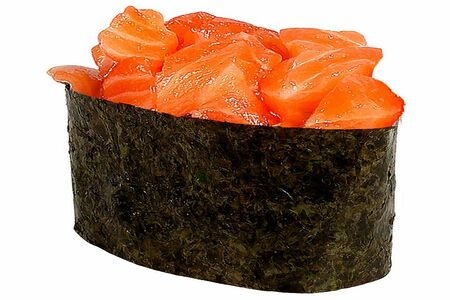 Гункан с лососем