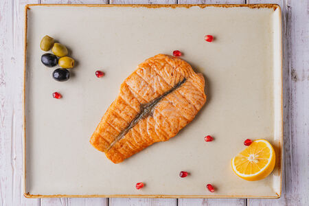 Семга на мангале