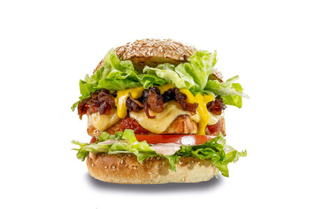 Сырный бургер вегетарианский