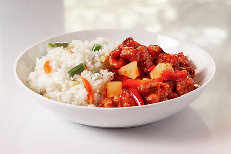 Курица по-азиатски с ананасами