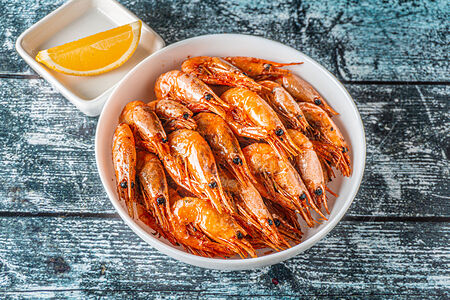 Креветки жареные