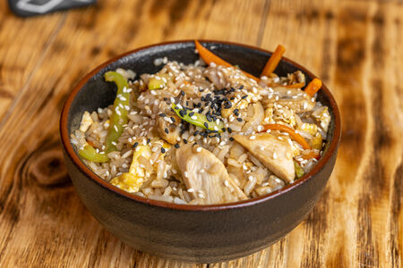 Рис с курицей