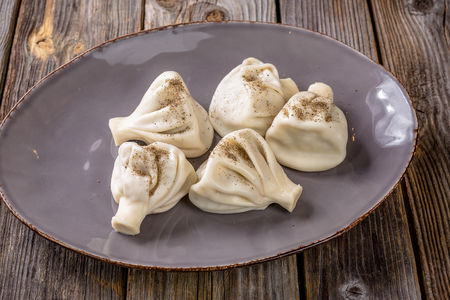 Хинкали с телятиной и свининой