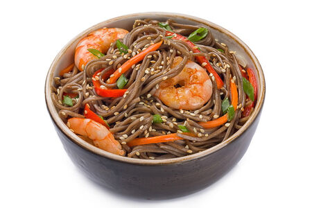 Соба с тигровыми креветками