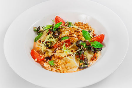 Равиоли с креветками