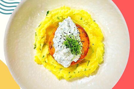 Рыбная котлетка с толченкой