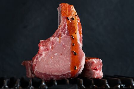 Корейка свиная на кости маринованная