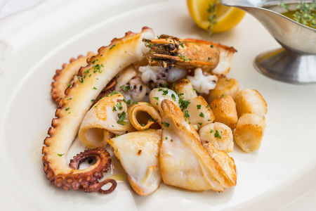 Гребешок на гриле