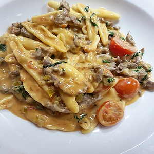 Спагетти с телятиной и халапеньо