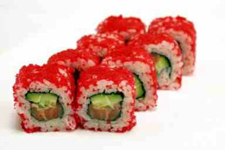 Холодный ролл Калифорния с лососем