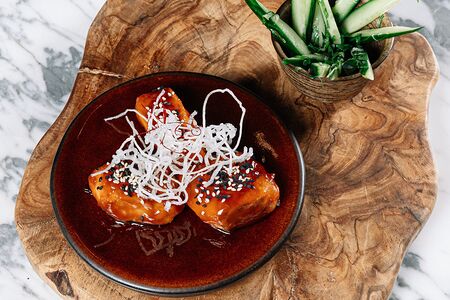 Лосось в соусе кабаяки