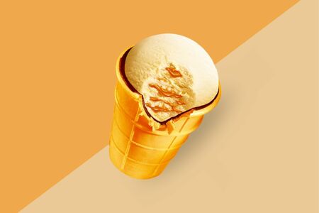 Вафельный стаканчик Золотой стандарт сгущенное молоко