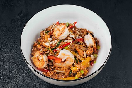 Сычуаньский рис с креветками