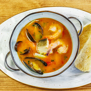 Суп с морепродуктами