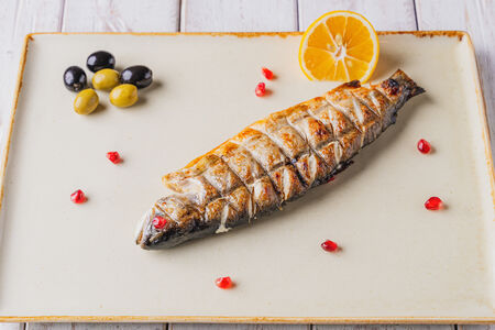 Сибас на мангале