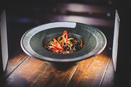 Удон с курицей