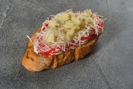 Брускетта 4 сыра