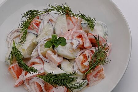 Домашний овощной салат