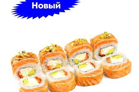 Лосось карамель с фисташками