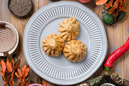 Жареные хинкали Телятина