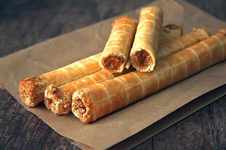 Трубочка с вареной сгущенкой