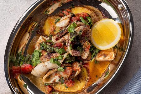 Кальмар, жаренный на сковороде