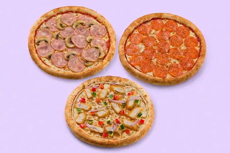 Три средние пиццы