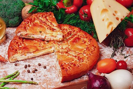 Пирог Кролик-бекон