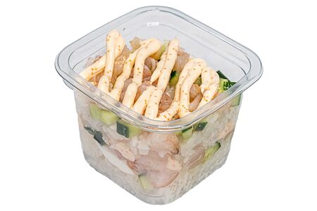 Трайфл с креветкой и нежным соусом