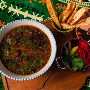 Харчо с гурийской капустой