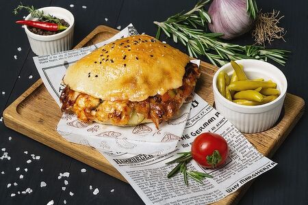 Донер в пите с курицей