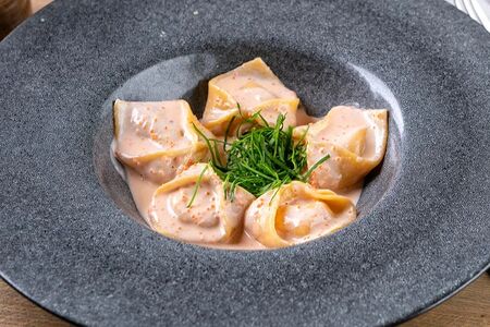 Равиоли с крабом