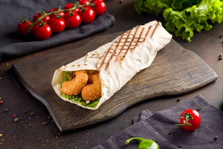 Шаурма с креветками L