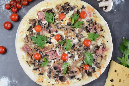 Пицца Мясная по-деревенски