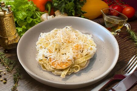 Паста с креветками