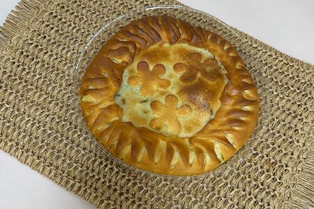 Пирог Индейка со шпинатом и сыром