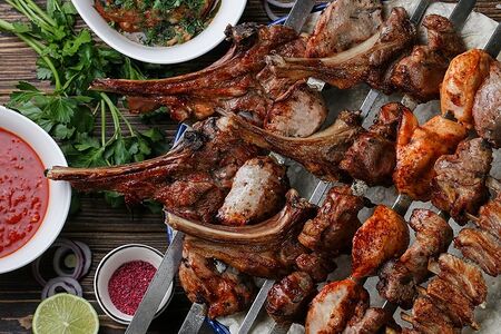 Шашлык из свиной корейки 