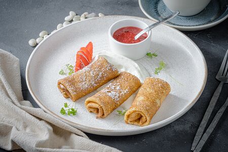 Блинчики с творогом