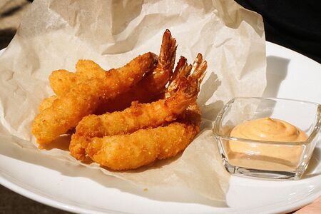 Креветки темпура