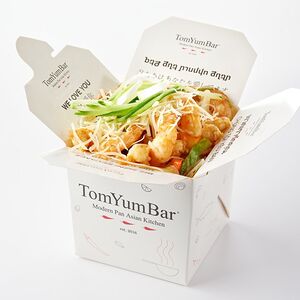 Wok с креветками