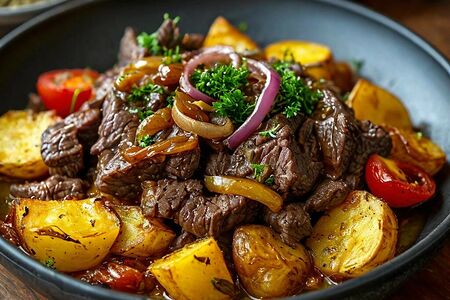 Джиз-быз с телятиной