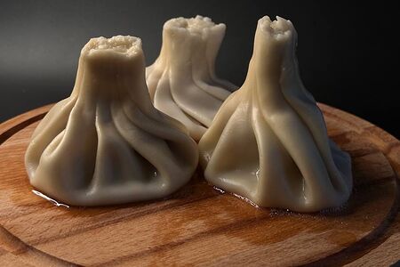 Хинкали с курицей (вареные)