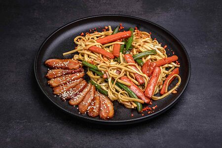 Утка по-японски в соусе терияки